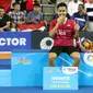 Anthony Sinisuka Ginting memenangkan laga all Indonesia final di Korea Terbuka Super Series 2017, Minggu (17/9/2017). Anthony mengalahkan Jonatan Christie. (Humas PP PBSI)