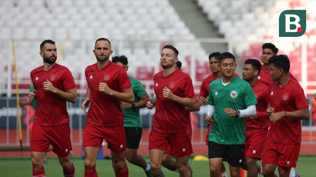 Latihan Timnas Indonesia Jelang Laga Perdana Melawan Kamboja di Piala AFF 2022
