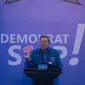 Ketua Umum Partai Demokrat Susilo Bambang Yudhoyono (SBY) saat membuka Pembekalan Caleg Partai Demokrat di Jakarta, Sabtu (10/11). SBY mengajak seluruh komponen bangsa dan para elite politik untuk mencegah politik identitas. (Liputan6.com/Faizal Fanani)