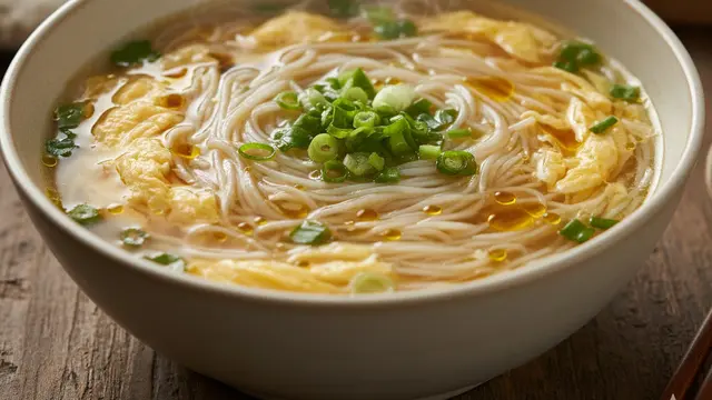 Bihun Kuah Telur Kocok: Kehangatan untuk Pagi yang Dingin
