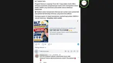Cek Fakta: Hoaks Link Pendaftaran BLT UMKM 2026 Via Telegram