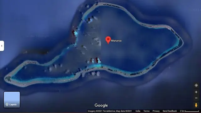 Pulau Moruroa - Polinesia Prancis