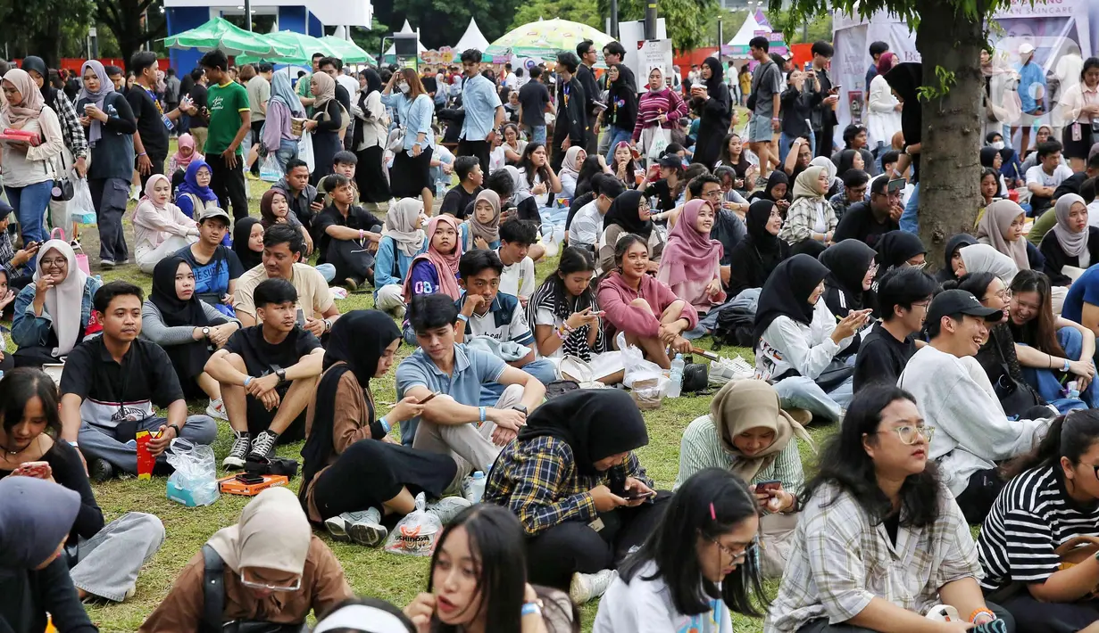 Mereka yang tampil di KapanLagi Buka Bareng BRI Festival 2025 adalah musisi atau penyanyi yang lagi hits di kalangan masyarakat, terutama anak muda. (Liputan6.com/Angga Yuniar)