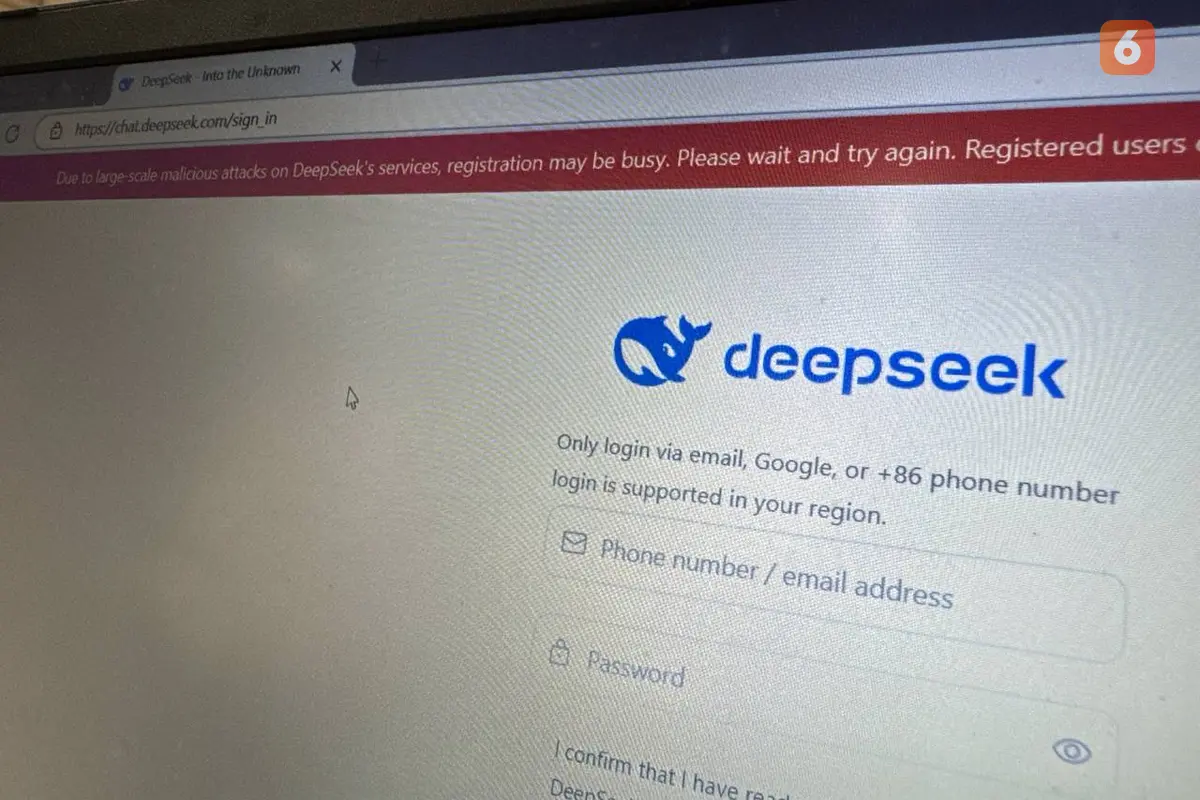 DeepSeek AI Kena Serangan Siber
