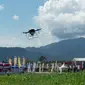 Penampakan drone yang didesain untuk kebutuhan pertanian modern di Indonesia. Buatan Indonesia untuk kebutuhan pertanian Indonesia. Pas!!