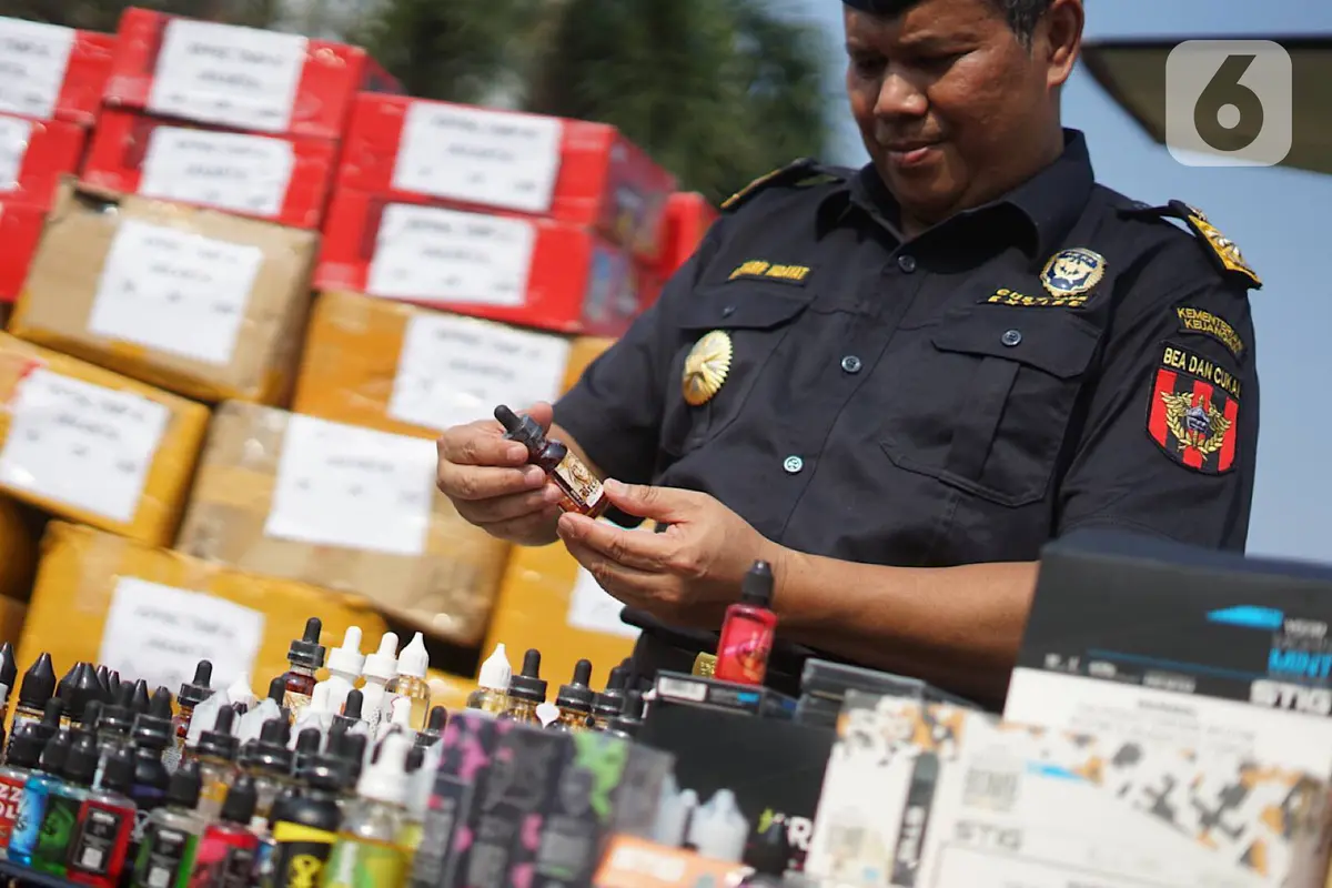 Bea Cukai Sita Jutaan Rokok dan Liquid Ilegal