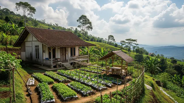 9 Ide Kebun Sayur untuk Rumah yang Berada di Area Perbukitan, Asri dan Mudah Dirawat