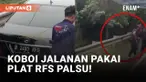 Koboi Jalanan Kembali Beraksi! Kali Ini Plat RFS di Jalan Tol