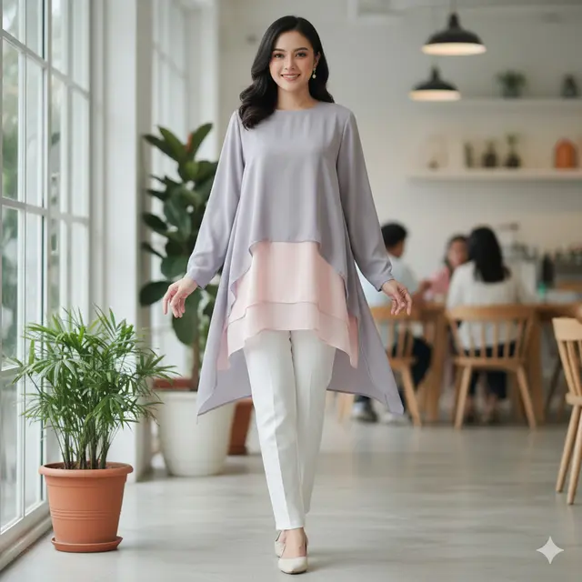 Tunik agar perut tidak buncit (Foto: Gemini AI)