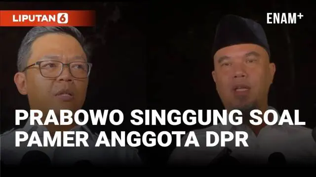 VIDEO: Prabowo Singgung Soal Gaya Hidup Anggota DPR Depan Kader Gerindra