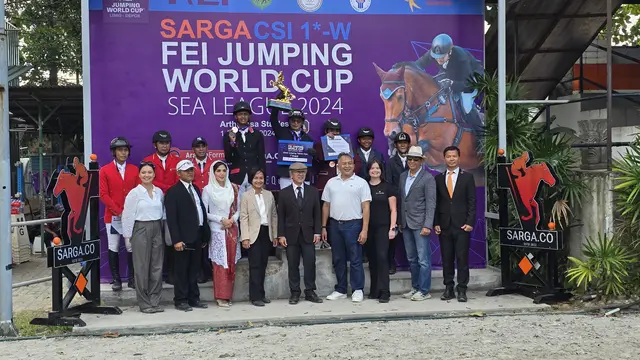 Tampil Sempurna, Erwin M Yoga Juara di FEI Jumping World Cup Sea League 2024 Seri II