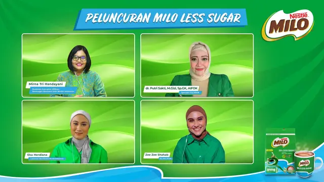 Konferensi Pers Virtual Peluncuran MILO Less Sugar