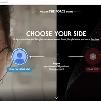 Fitur Google Edisi Spesial Star Wars: The Force Awakens. 