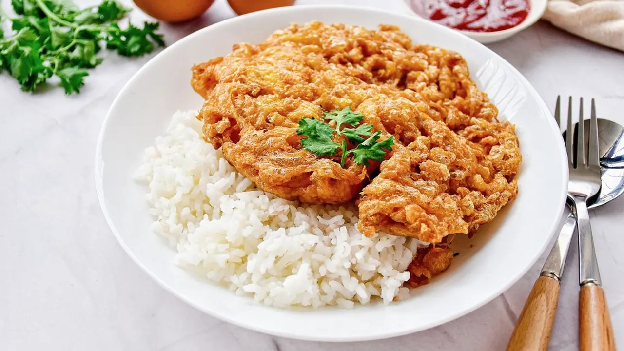 nasi telur goreng mekar kriwil berenda simpel sarapan