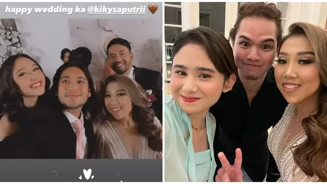 Punya Banyak Sahabat, Ini 7 Potret Artis Hadiri Pernikahan Kiky Saputri dan M Khairi