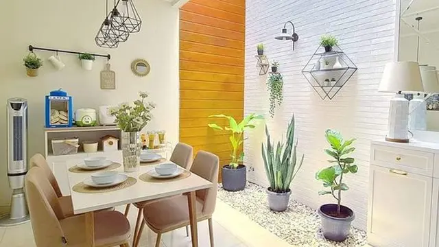 Ruang Makan Semi Outdoor Simple