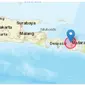 Gempa Magnitudo 5,5 mengguncang wilayah Lombok Utara, Nusa Tenggara Barat, Selasa sore (14/5/2024). (Liputan6.com/ Dok BMKG)