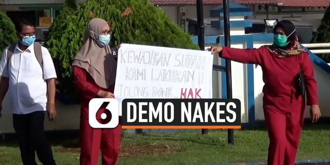 VIDEO: Renumerasi dan Insentif Belum Cair Nakes RSUD M. Yunus Bengkulu Demo