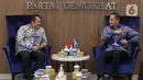 Kedatangan pimpinan MPR RI disambut langsung Ketua Umum Partai Demokrat, Agus Harimurti Yudhoyono (AHY). (Liputan6.com/Herman Zakharia)