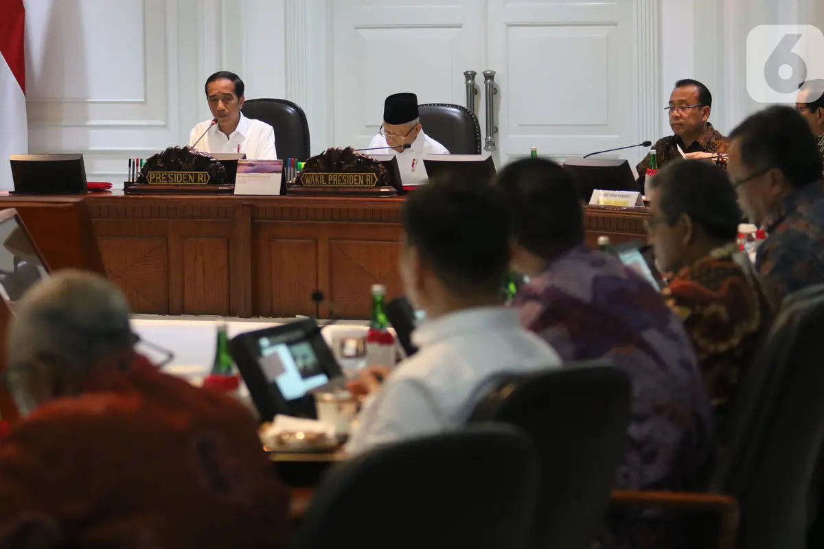 Jokowi Pimpin Rapat Terbatas