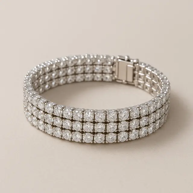 Model Gelang Tennis yang Klasik dan Mewah (Image by ChatGPT)