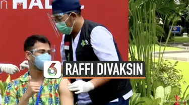 Selebritas Raffi Ahmad disuntik vaksin Covid-19 dosis kedua setelah Presiden Joko Widodo. Apa yang dirasakaqn Raffi setelah disuntik vaksin Covid-19 Sinovac