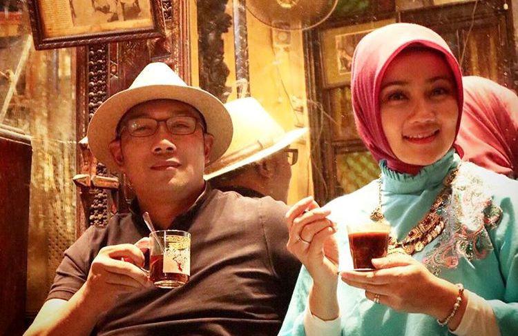 Ridwan Kamil dan istrinya, Atalia.