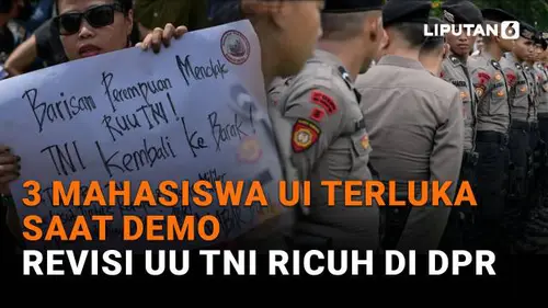 3 Mahasiswa UI Terluka Saat Demo Revisi UU TNI Ricuh di DPR