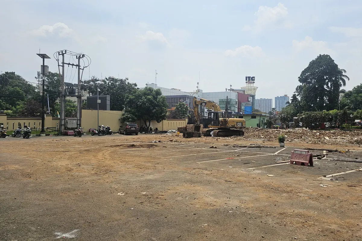 Kondisi terkini gedung Polres Metro Depok yang akan segera dibangun Pemerintah Kota Depok.