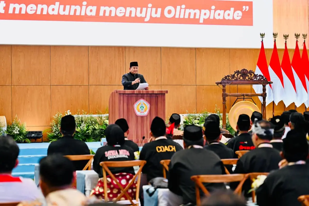 Prabowo saat Mubas XVI Ikatan Pencak Silat Indonesia (IPSI)