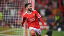 Rafa Silva. Striker Benfica berusia 29 tahun ini terakhir kali memperkuat Timnas Portugal pada September 2021. Meski penampilannya bersama Benfica pada musim 2022/2023 tergolong tidak mengecewakan dengan mencetak total 11 gol di semua ajang, namun Fernando Santos tetap tak meliriknya untuk masuk skuad Portugal ke Piala Dunia 2022. (AFP/Patricia De Melo Moreira)
