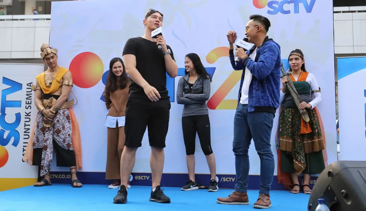 Bukan hal yang mudah dalam berlakon di sinetron laga. Seperti yang terjadi pada suami Franda ini, di mana ia menceritakan beberapa hal yang dialaminya sampai menimbulkan luka-luka di bagian tubuhnya. (Adrian Putra/Bintang.com)