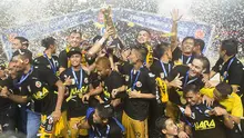 Mitra Kukar menjuarai Piala Jenderal Sudirman setelah mengalahkan Semen Padang di final dengan skor 2-1, Minggu (24/1/2016). (Bola.com/Vitalis Yogi Trisna)