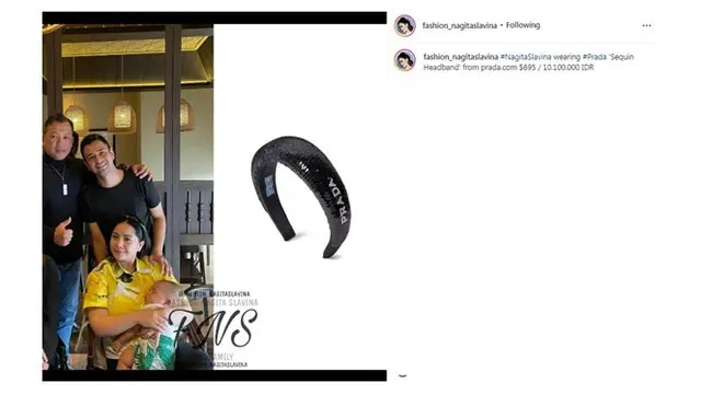 9 Koleksi Ikat Rambut dan Bandana Nagita Slavina Ini Harganya Bikin Geleng Kepala