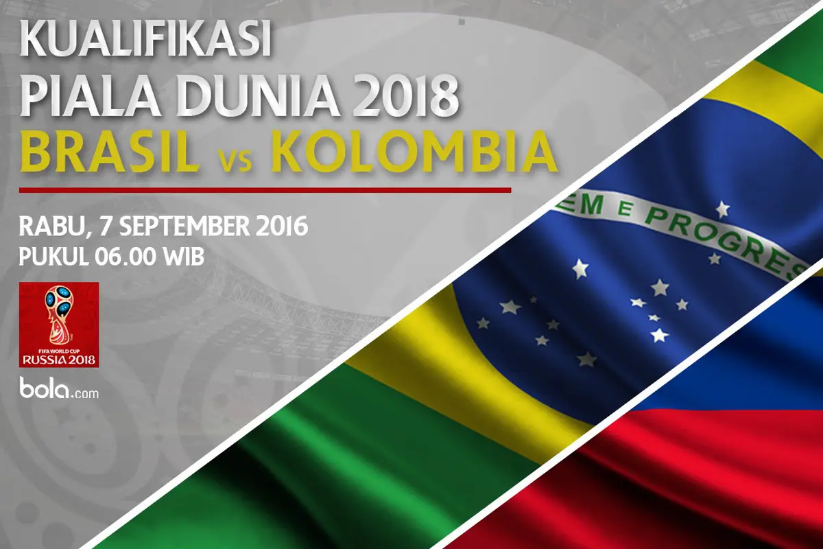 Kualifikasi Piala Dunia 2018_Brasil vs Kolombia (Bola.com/Adreanus Titus)