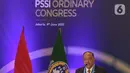 Kongres Biasa PSSI 2025 dihadiri oleh Ketua Umum PSSI Erick Thohir, Ketua Umum KONI Pusat Marciano Norman, perwakilan NOC Indonesia, hingga perwakilan AFF dan FIFA. (Liputan6.com/Herman Zakharia)