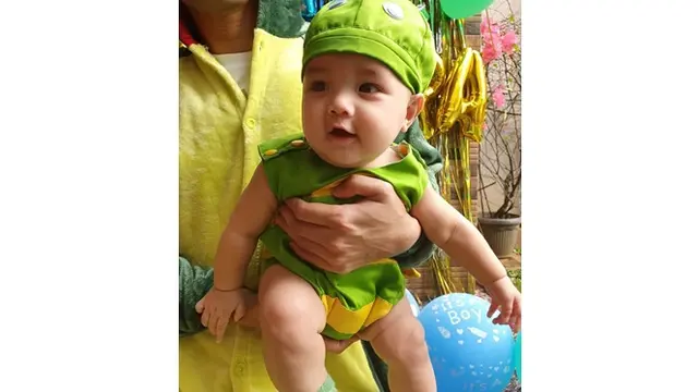 6 Momen Perayaan Ulang Tahun dan Aqiqah Anak Vicky Shu, Pakai Kostum Lucu