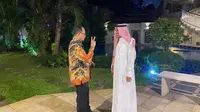 Menteri Perhubungan (Menhub) Budi Karya Sumadi membahas sejumlah rencana ketika bertemu dengan Duta Besar Arab Saudi untuk Indonesia, Faisal bin Abdullah Al-Amudi. (dok: BKIP)
