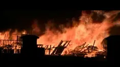 Tempat usaha pembuatan sekaligus penjualan mebel di kolong jembatan layang Kranji, Kota Bekasi, ludes terbakar.
