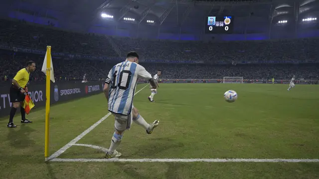 Foto: Penampilan Menawan Lionel Messi, Cetak Hattrick saat Argentina Bantai Curacao pada Laga Persahabatan