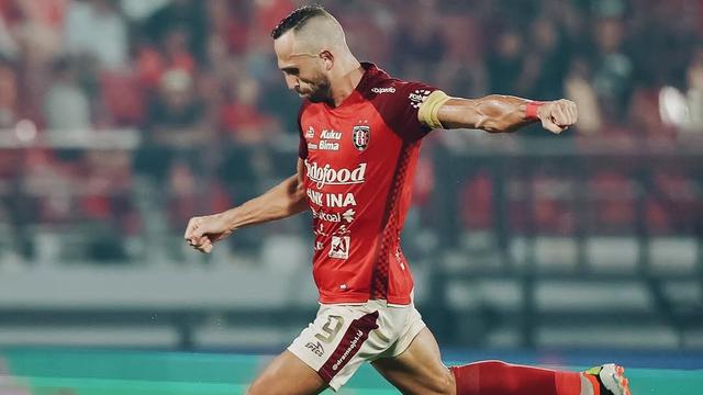 Ilija Spasojevic ketika masih membela Bali United.