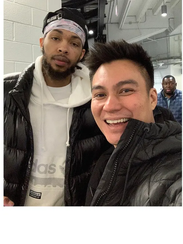 Tak Terlupakan, Ini 7 Potret Seru Baim Wong saat Nonton NBA All Star 2020