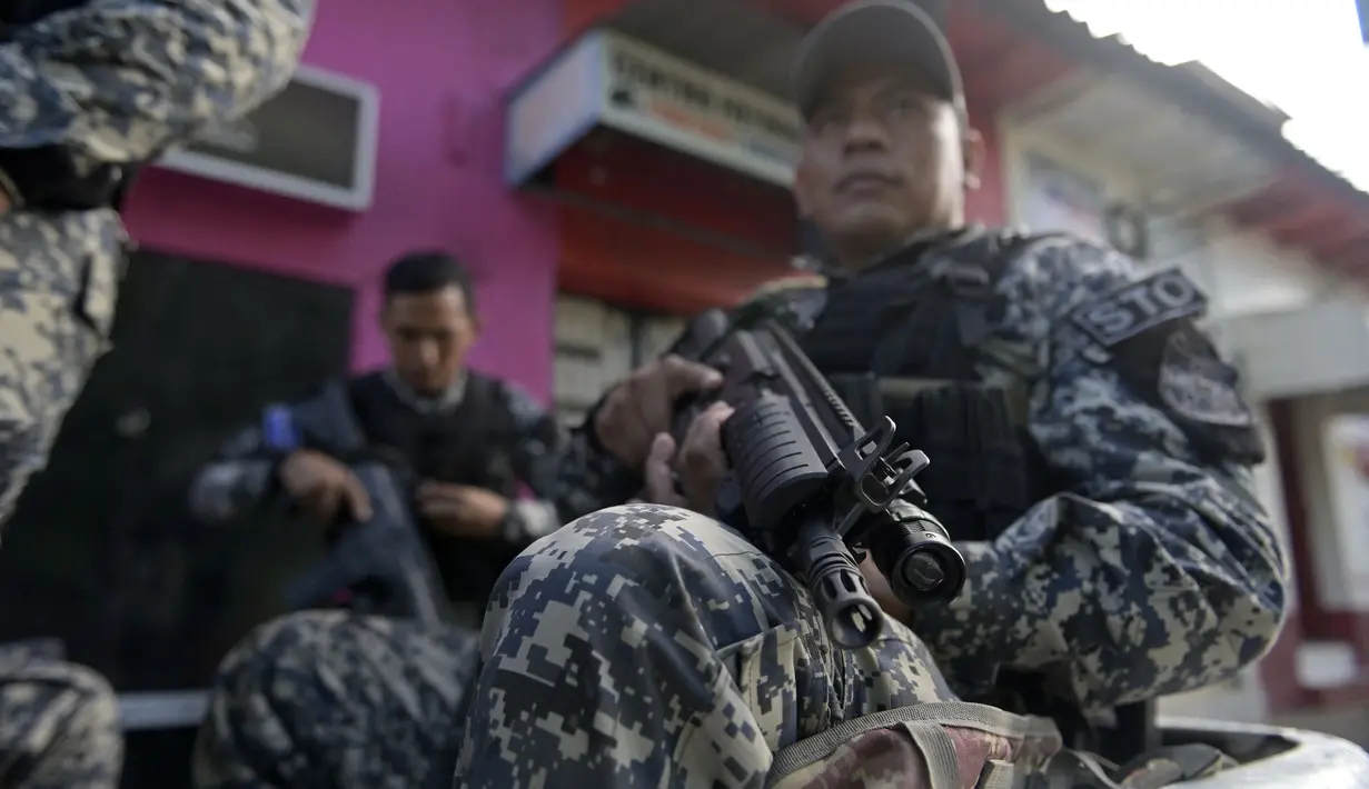El Savador, negara di Amerika Tengah itu dianggap sebagai salah satu negara paling berbahaya di dunia. (AFP/Oscar Rivera)