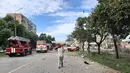 Anak-anak turut menjadi korban dalam serangan di Kryvyi Rih, ujar pejabat Ukraina pada Senin. (AFP/Ukrainian Emergency Service)