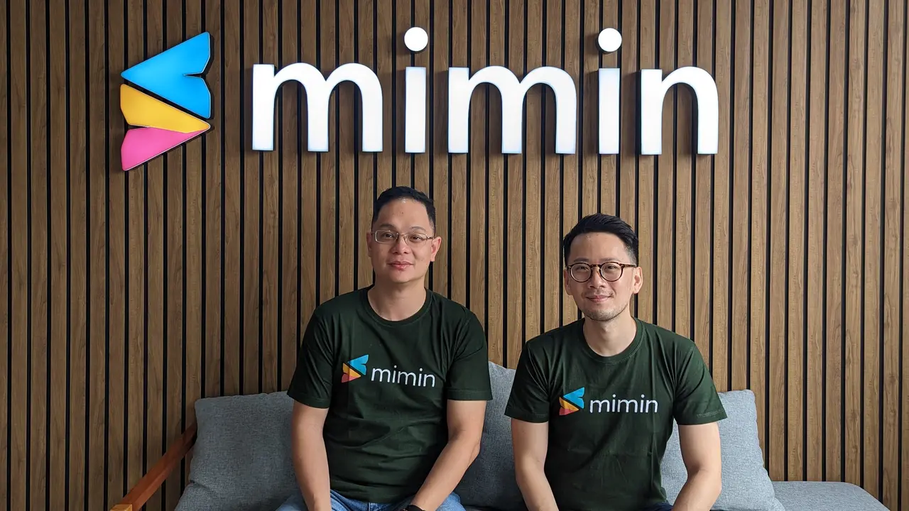 Mimin co-founders (Kiri-Kanan) Bayu Ekaputra and Joseph Simbar