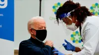 Joe Biden Disuntik Vaksin Corona COVID-19, Disiarkan Langsung Oleh TV