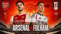 Cover prediksi Arsenal vs Fulham - Liga Inggris