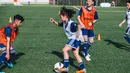 Pesepak bola muda saat mengikuti Allianz Explorer Camp Football 2019 di Munchen, Jerman, Sabtu (24/8). Allianz Indonesia mengirimkan dua pesepak bola muda berbakat ke Jerman. (Dokumentasi Allianz)