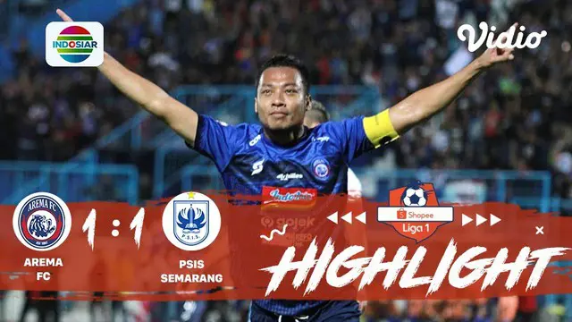 Full Highlight - Arema FC 1 vs 1 PSIS Semarang | Shopee Liga 1 2019/2020