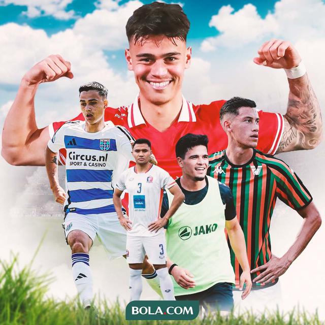 Ilustrasi - Mees Hilgers, Eliano Reijnders, Jay Idzes, Ragnar Oratmangoen, Asnawi Mangkualam